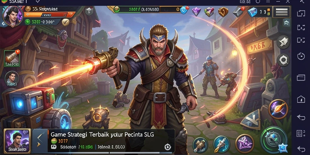 Screenshot menunjukkan aksi pertempuran epik di 55KBET.