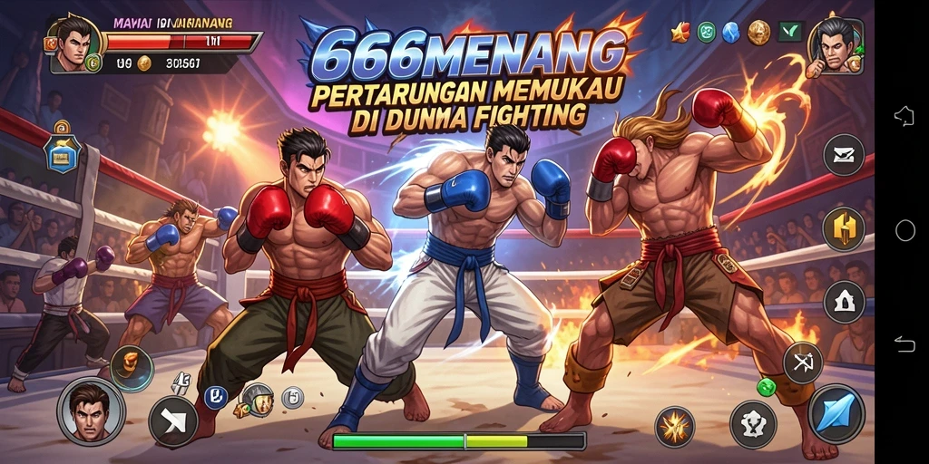 Gameplay menarik dalam 666MENANG yang menampilkan pertarungan seru.