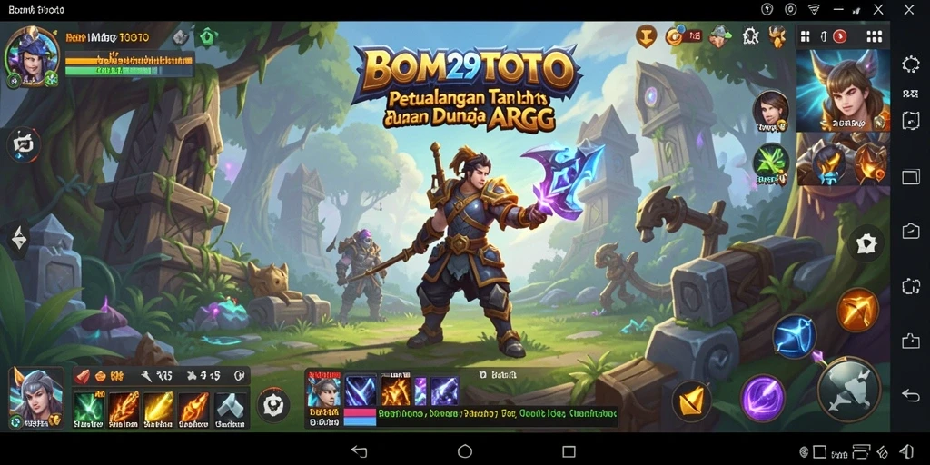 Tangkapan layar menunjukkan aksi seru dalam gameplay ARPG.