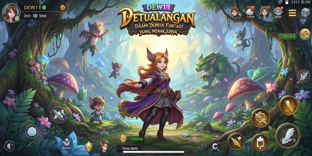 Tampilan gameplay DEWI11 yang seru dan menawan.