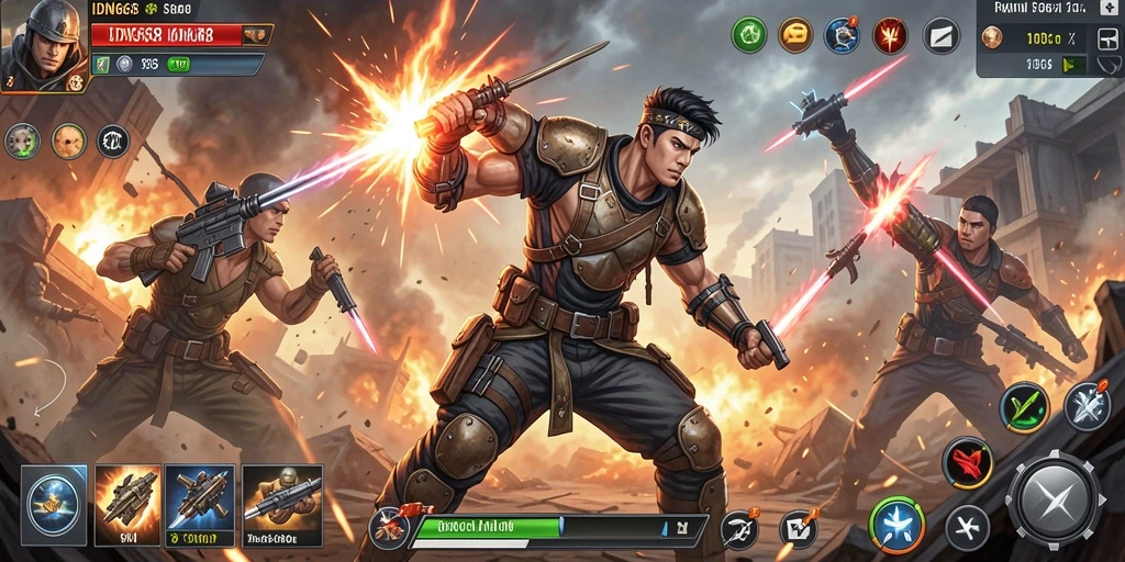 Gameplay mendebarkan IDN668 dengan aksi tembak-menembak.