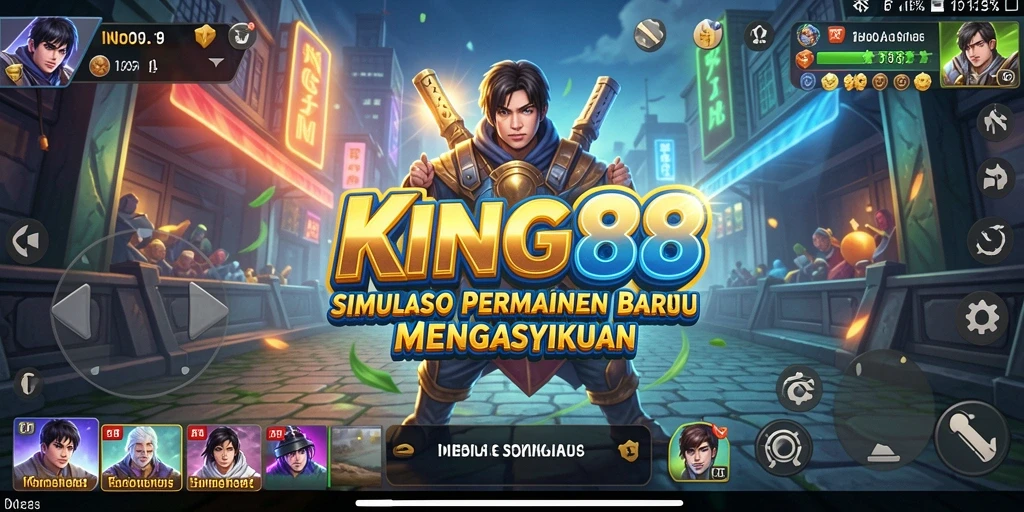 Tampilan gameplay KING88 yang menarik dan interaktif.