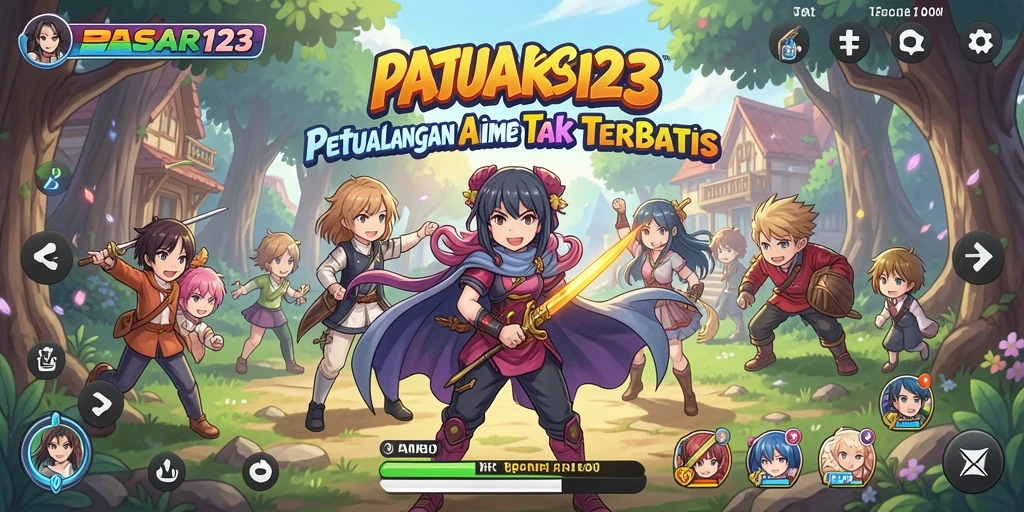 Tampilan gameplay menakjubkan dalam dunia Anime.