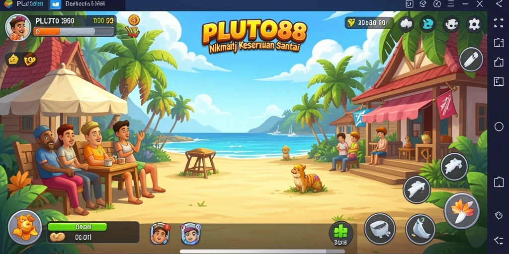 Screenshot gameplay PLUTO88 menampilkan keseruan bermain yang mengasyikkan.