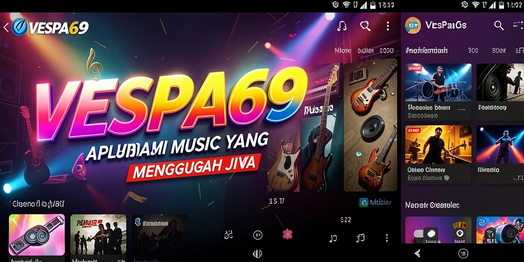 Tampilan gameplay VESPA69 yang interaktif dan penuh warna.